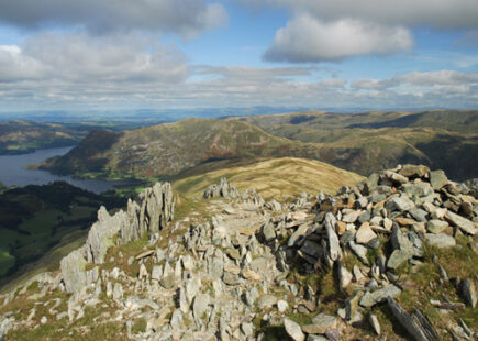 Looking north east from the summit of St Sunday Crag