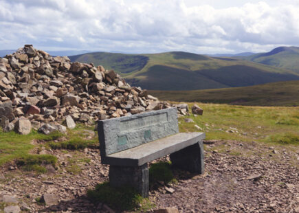 Seat on High Pike, summit of the Cumbria Way